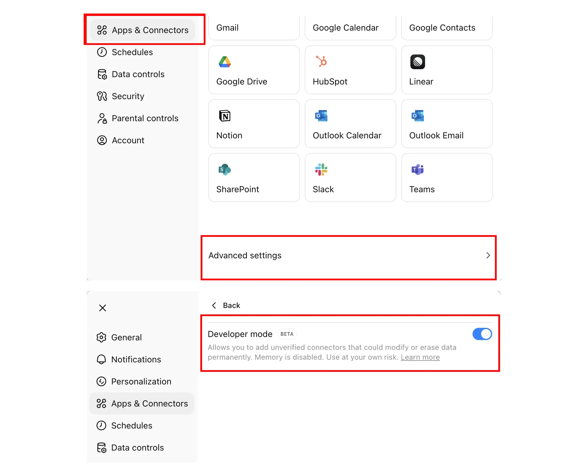 Enable Developer mode